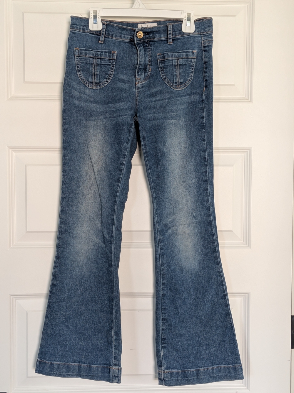 Nicole Miller Girls' Medium Blue Flared Jeans